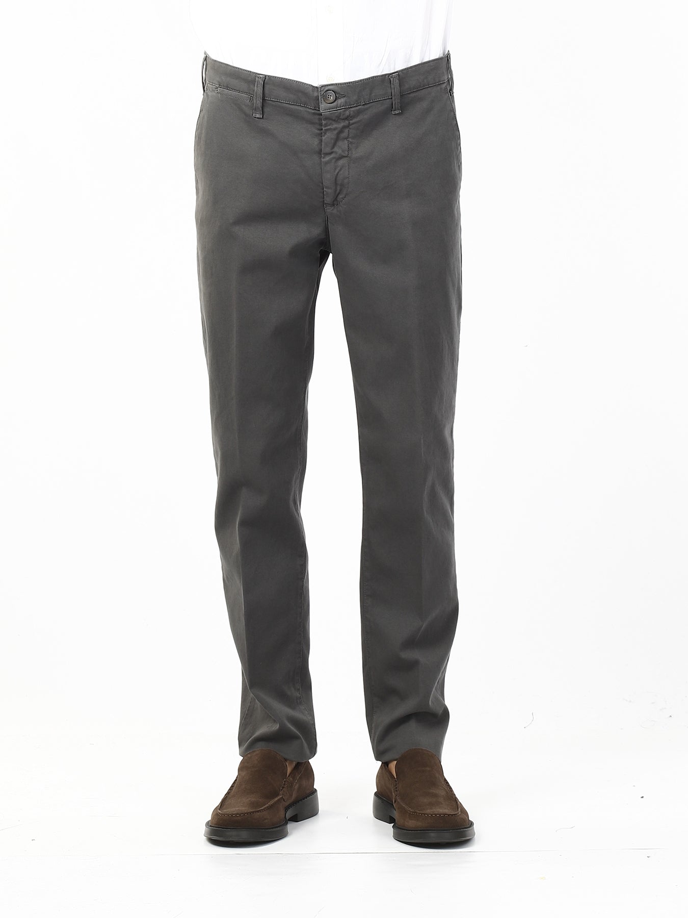 OLD RIVER PANTALONI TASCA AMERICANA - MODERN FIT_GRIGIO