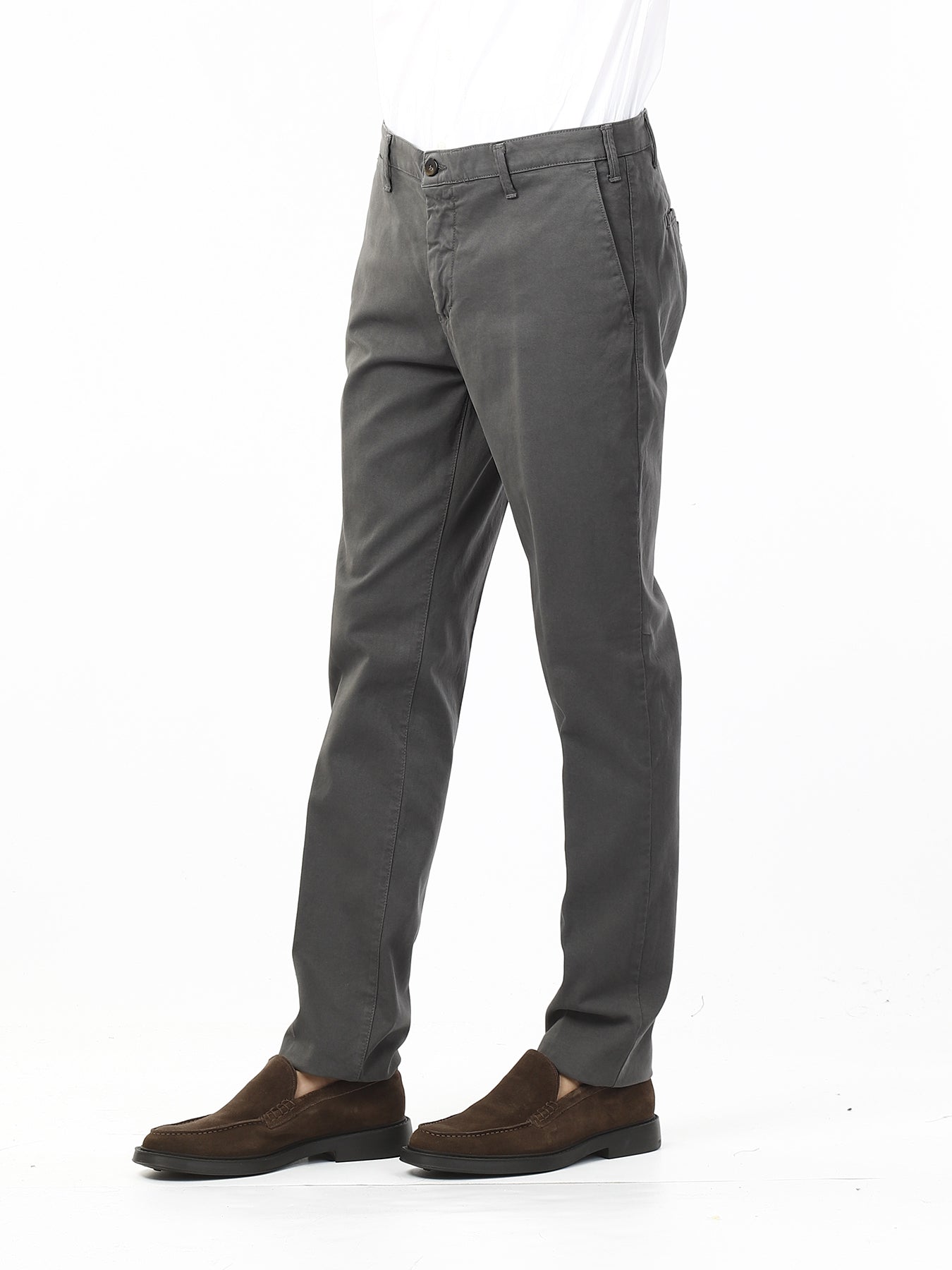OLD RIVER PANTALONI TASCA AMERICANA - MODERN FIT_GRIGIO