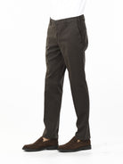 OLD RIVER PANTALONI TASCA AMERICANA - MODERN FIT_MORO