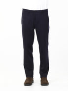 OLD RIVER PANTALONE CLASSICO CON TASCA A FILO_BLU