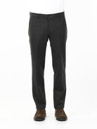 OLD RIVER PANTALONE CLASSICO CON TASCA A FILO_GRIGIO MELANGE