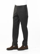 OLD RIVER PANTALONE CLASSICO CON TASCA A FILO_GRIGIO MELANGE