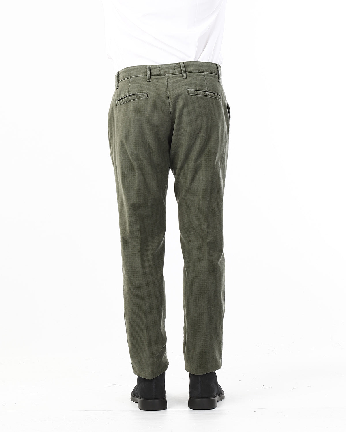 PANTALONI IN FUSTAGNO MICROFANTASIA_SALVIA