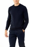 OLD RIVER MAGLIONE GIROCOLLO MINIMAL_BLU