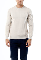 OLD RIVER MAGLIONE GIROCOLLO MINIMAL_SABBIA