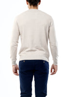 OLD RIVER MAGLIONE GIROCOLLO MINIMAL_SABBIA