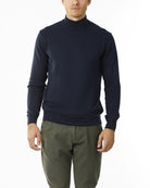 LUPETTO MINIMAL MAGLIA RASATA_BLU