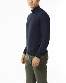 LUPETTO MINIMAL MAGLIA RASATA_BLU