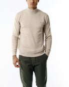 LUPETTO MINIMAL MAGLIA RASATA_SABBIA