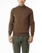 LUPETTO MINIMAL MAGLIA RASATA_TABACCO