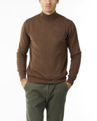 LUPETTO MINIMAL MAGLIA RASATA_TABACCO