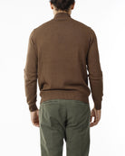 LUPETTO MINIMAL MAGLIA RASATA_TABACCO