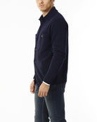 CARDIGAN CON COLLETTO E BOTTONI_BLU