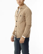 CARDIGAN CON COLLETTO E BOTTONI_BEIGE