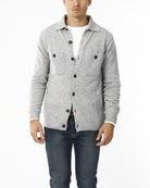 CARDIGAN CON COLLETTO E BOTTONI_GRIGIO