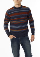 MAGLIONE GIROCOLLO MULTIRIGHE_AVION
