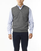 GILET SCOLLO V_GRIGIO