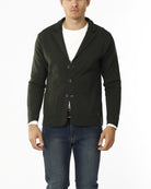 BLAZER IN MAGLIA A 3 BOTTONI_MILITARE