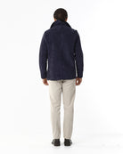 GIACCA DOPPIOPETTO VELLUTO A COSTE_BLU