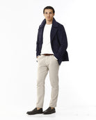 GIACCA DOPPIOPETTO VELLUTO A COSTE_BLU