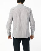 CAMICIA MICRORIGA MARRONE