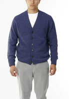 CARDIGAN SCOLLO V LANA SHETLAND 100%_AVION