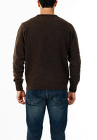 OLD RIVER MAGLIONE GIROCOLLO MINIMAL LANA_MORO