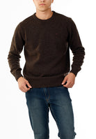 OLD RIVER MAGLIONE GIROCOLLO MINIMAL LANA_MORO