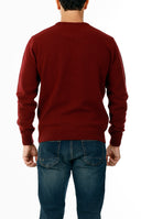 OLD RIVER MAGLIONE GIROCOLLO MINIMAL LANA_BORDEAUX