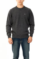 OLD RIVER MAGLIONE GIROCOLLO MINIMAL LANA_GRIGIO