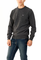 OLD RIVER MAGLIONE GIROCOLLO MINIMAL LANA_GRIGIO