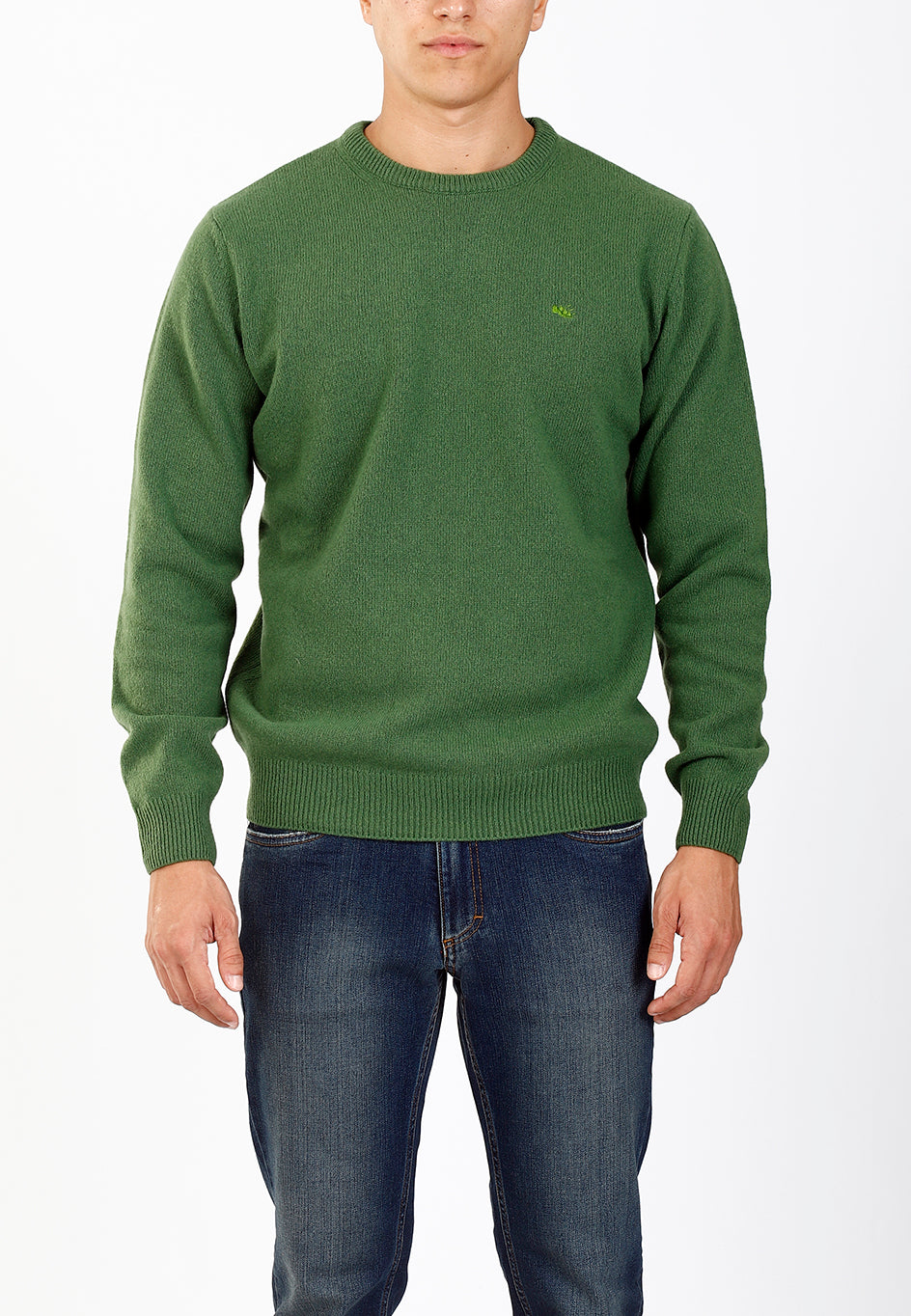 OLD RIVER MAGLIONE GIROCOLLO MINIMAL LANA_PRATO