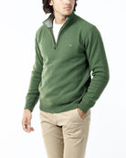 MAGLIONE CON LUPETTO MEZZA ZIP_PRATO