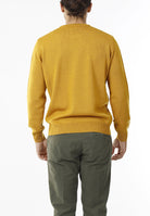 MAGLIONE GIROCOLLO MINIMAL MISTO LANA_SENAPE