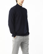 MAGLIONE COLLO LUPETTO_BLU