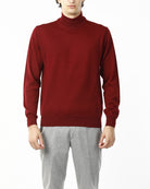 MAGLIONE COLLO LUPETTO_BORDEAUX