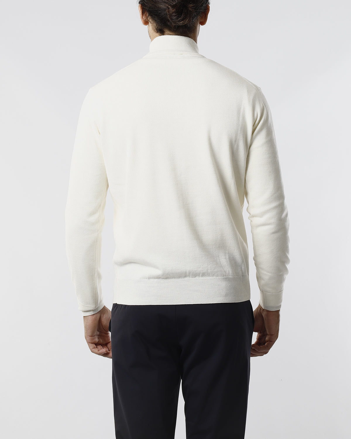 MAGLIONE COLLO LUPETTO_PANNA