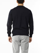 MAGLIONE GIROCOLLO MISTO LANA RASATA_BLU