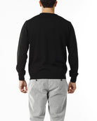 MAGLIONE GIROCOLLO MISTO LANA RASATA_NERO