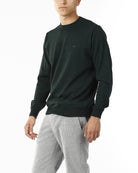 MAGLIONE GIROCOLLO MISTO LANA RASATA_VERDE