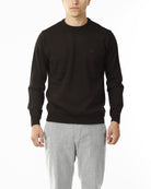 MAGLIONE GIROCOLLO MISTO LANA RASATA_CASTAGNA