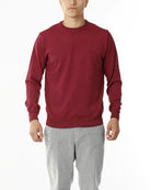 MAGLIONE GIROCOLLO MISTO LANA RASATA_LAMPONE