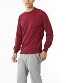 MAGLIONE GIROCOLLO MISTO LANA RASATA_LAMPONE