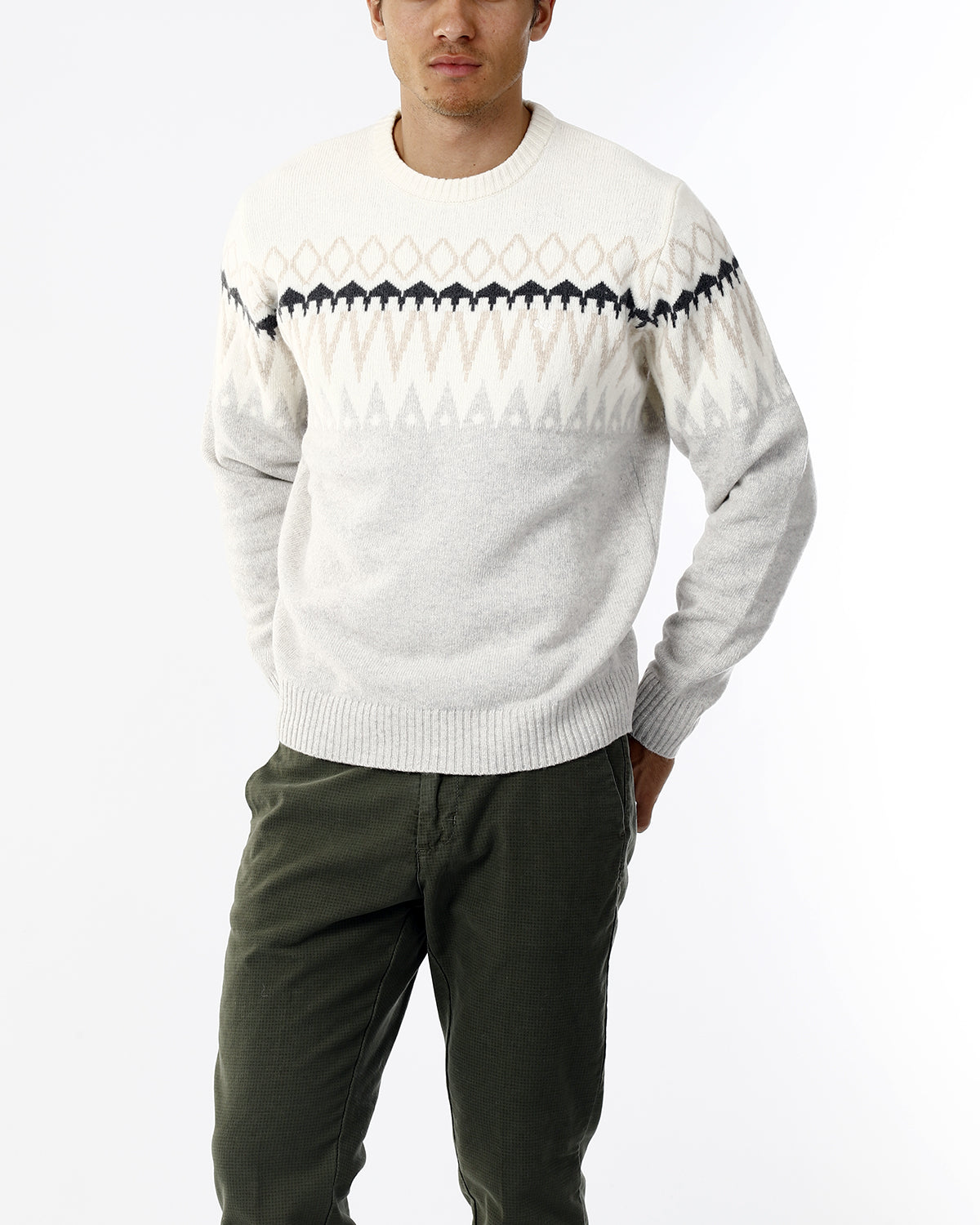 MAGLIONE GIROCOLLO FANTASIA INVERNO_GHIACCIO