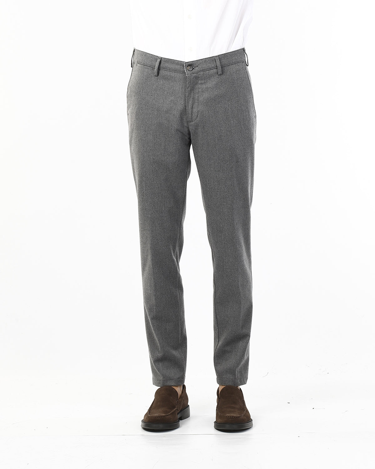 PANTALONI TASCA AMERICA SLIM_GRIGIO