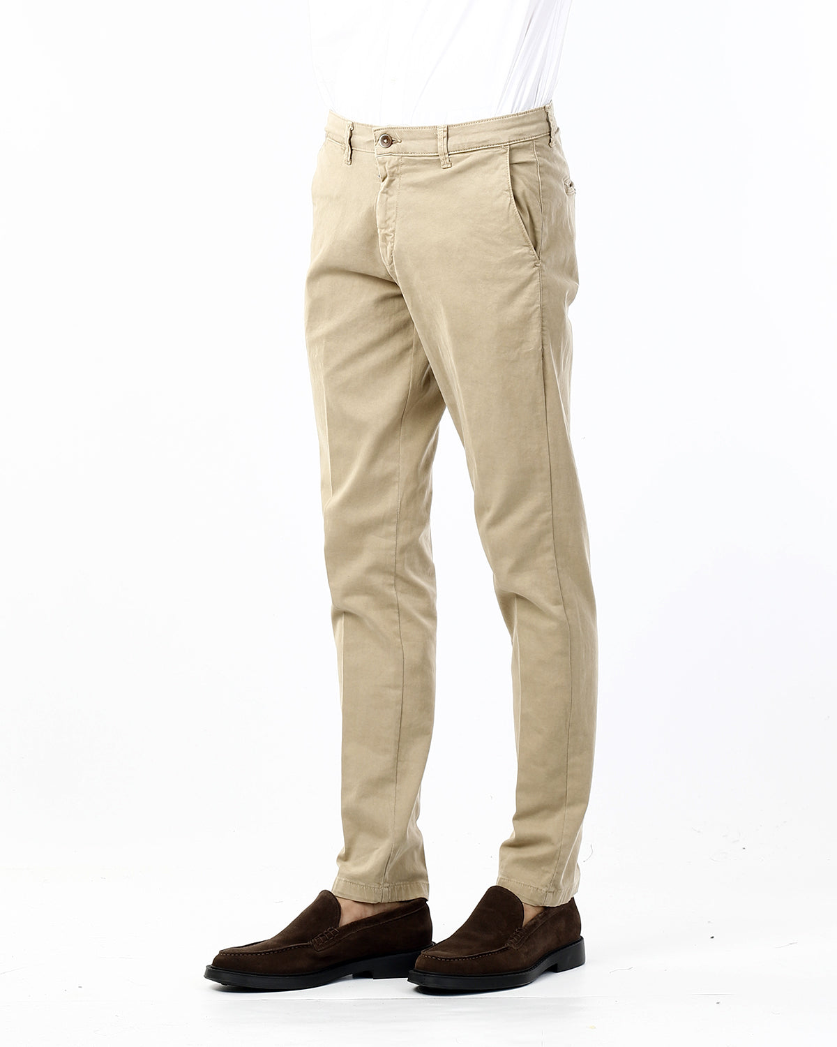 OLD RIVER PANTALONI CALOSSO ELASTAN_MIELE