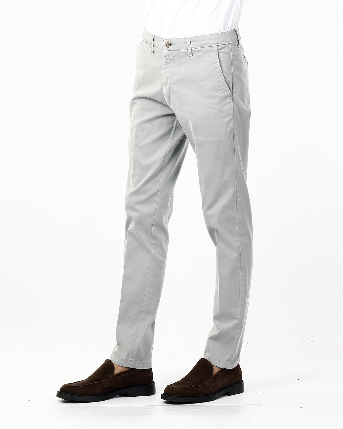 OLD RIVER PANTALONI CALOSSO ELASTAN_PERLA