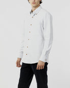 CAMICIA FLANELLA MICROFANTASIA_CELESTE