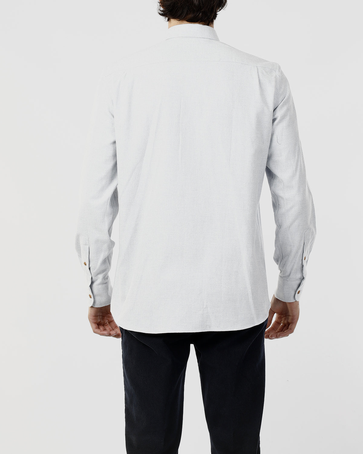 CAMICIA FLANELLA MICROFANTASIA_CELESTE