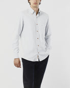 CAMICIA FLANELLA MICROFANTASIA_CELESTE